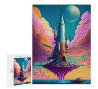 Rompecabezas 500 PCS para Adultos Amazing Rocket The Sea Rompecabezas para Adultos Juguetes De Bricolaje Pero Divertidos Y Humorísticos para Cumpleaños, Navidad 500 PCS