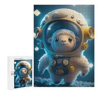 Rompecabezas 500 PCS para Adultos Astronaut Space Sheep Rompecabezas para Adultos Juguete Decoración De Pared Decoración Perfecta Regalos para Reducir El Estrés 500 PCS