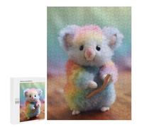 Rompecabezas 500 PCS para Adultos Baby Colorful Koala Bear Rompecabezas para Adultos Juguetes De Bricolaje Pero Divertidos Y Humorísticos para Cumpleaños, Navidad 500 PCS