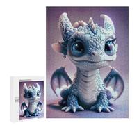 Rompecabezas 500 PCS para Adultos Baby Cute Dragon Girl Rompecabezas para Adultos Juguete Decoración De Pared Decoración Perfecta Regalos para Reducir El Estrés 500 PCS