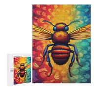 Rompecabezas 500 PCS para Adultos Bee Colorful Rompecabezas para Adultos Juguetes De Bricolaje Pero Divertidos Y Humorísticos para Cumpleaños, Navidad 500 PCS