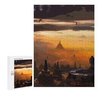 Rompecabezas 500 PCS para Adultos Borobudur Temple Rompecabezas para Adultos Juegos Divertidos Vacaciones En Casa Matar El Tiempo para Cumpleaños, Navidad 500 PCS
