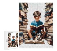 Rompecabezas 500 PCS para Adultos Boy with The Dog Rompecabezas para Adultos Juguete Decoración De Pared Decoración Perfecta Regalos para Reducir El Estrés 500 PCS