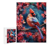 Rompecabezas 500 PCS para Adultos Cardinal Bird Rompecabezas para Adultos Juegos Familiares Carrera De Velocidad Manual Regalos para Amigos Y Familiares 500 PCS