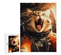 Rompecabezas 500 PCS para Adultos Cat Lost in Space Rompecabezas para Adultos Juegos Relajantes Corte De Precisión Oferta como Regalo para Toda La Familia 500 PCS