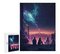 Rompecabezas 500 PCS para Adultos City of Eternal Stars Rompecabezas para Adultos Juguete Decoración De Pared Decoración Perfecta Regalos para Reducir El Estrés 500 PCS