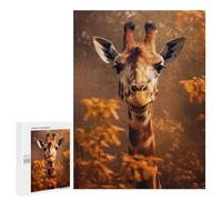 Rompecabezas 500 PCS para Adultos Close Up Giraffe Rompecabezas para Adultos Juegos Divertidos Análisis Y Lógica Cumpleaños 500 PCS