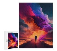 Rompecabezas 500 PCS para Adultos Colorful Clouds Journey Rompecabezas para Adultos Juegos Familiares Carrera De Velocidad Manual Regalos para Amigos Y Familiares 500 PCS