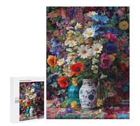 Rompecabezas 500 PCS para Adultos Colorful Floral Still Life Rompecabezas para Adultos Alivia El Estrés Desafío para Completar Regalos para Reducir El Estrés 500 PCS