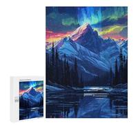 Rompecabezas 500 PCS para Adultos Colorful Mountain Reflections Rompecabezas para Adultos Juego De Ingenio Una Obra De Arte Diversión En Casa Actividades, 500 PCS
