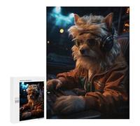 Rompecabezas 500 PCS para Adultos Cute Gaming Dog Rompecabezas para Adultos Juego De Ingenio Regalo De Cumpleaños Ayuda A Ejercitar El Cerebro 500 PCS