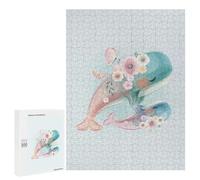 Rompecabezas 500 PCS para Adultos Cute Mommy and Baby Whale Rompecabezas Juego Familiar Difícil Oferta Difícil como Regalo para Toda La Familia 500 PCS