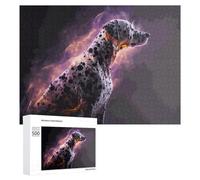 Rompecabezas 500 PCS para Adultos Dalmatian Elegance in Flames Rompecabezas De Juguete para Decoración De Pared, Divertido Y Humorístico, Cumpleaños 500 PCS