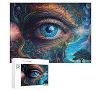 Rompecabezas 500 PCS para Adultos Dreamscape Eye of The Universe Rompecabezas para Adultos Juegos Relajantes Decoración Perfecta como Regalo para Toda La Familia 500 PCS