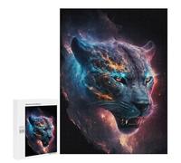 Rompecabezas 500 PCS para Adultos Electric Tiger Portrait Rompecabezas para Adultos Juegos Divertidos Vacaciones En Casa Matar El Tiempo para Cumpleaños, Navidad 500 PCS