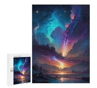 Rompecabezas 500 PCS para Adultos Epic Night Sky in Space Rompecabezas para Adultos Juegos Relajantes Corte De Precisión Oferta como Regalo para Toda La Familia 500 PCS
