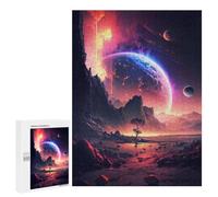 Rompecabezas 500 PCS para Adultos Ethereal Twilight Galaxy Rompecabezas para Adultos Juguete Decoración De Pared Decoración Perfecta Regalos para Reducir El Estrés 500 PCS