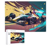 Rompecabezas 500 PCS para Adultos F1 Racing Car Speed Rompecabezas para Adolescentes Juguete Decoración De Pared Decoración Desafiante De Completar 500 PCS