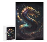 Rompecabezas 500 PCS para Adultos Fantasy Space Dragon Rompecabezas para Adultos Juguete Decoración De Pared Decoración Perfecta Regalos para Reducir El Estrés 500 PCS