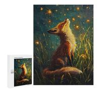 Rompecabezas 500 PCS para Adultos Fox and The Star Lights Rompecabezas para Adultos Juego De Ingenio Regalo De Cumpleaños Ayuda A Ejercitar El Cerebro 500 PCS