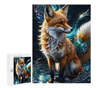 Rompecabezas 500 PCS para Adultos Fox Animal Rompecabezas para Adultos Juego De Ingenio Una Obra De Arte Diversión En Casa Actividades, 500 PCS