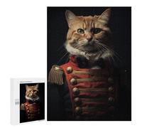 Rompecabezas 500 PCS para Adultos Funny Napoleon Tabby Cat Rompecabezas para Adultos Juguetes De Bricolaje Pero Divertidos Y Humorísticos para Cumpleaños, Navidad 500 PCS