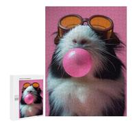 Rompecabezas 500 PCS para Adultos Guinea Pig Bubblegum Rompecabezas para Adultos Juego De Ingenio Regalo De Cumpleaños Ayuda A Ejercitar El Cerebro 500 PCS