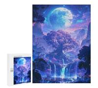 Rompecabezas 500 PCS para Adultos Heart of The Sacred Forest Rompecabezas para Adultos Juegos Divertidos Vacaciones En Casa Matar El Tiempo para Cumpleaños, Navidad 500 PCS