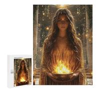 Rompecabezas 500 PCS Para Adultos Hestia, Goddess of The Hearth - Keeper of The Sacred Flame Rompecabezas Para Adultos Juguete Decoración De Pared Decoración Del Hogar Para Cumpleaños, Navidad 500 PCS