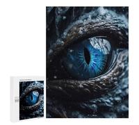 Rompecabezas 500 PCS para Adultos Ice Dragons Sapphire Eye Rompecabezas para Adultos Juegos Divertidos Vacaciones En Casa Matar El Tiempo para Cumpleaños, Navidad 500 PCS