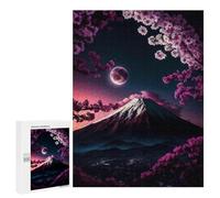 Rompecabezas 500 PCS para Adultos Japan Cherry Blossom Mount Rompecabezas para Adultos Juegos Divertidos Vacaciones En Casa Matar El Tiempo para Cumpleaños, Navidad 500 PCS