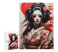 Rompecabezas 500 PCS para Adultos Japane Girl Geisha Rompecabezas para Adultos Juegos Relajantes Corte De Precisión Oferta como Regalo para Toda La Familia 500 PCS