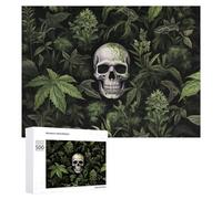 Rompecabezas 500 PCS para Adultos Jungle Skull Nature's Reclamation Rompecabezas para Adultos Juegos Relajantes Decoración Perfecta como Regalo para Toda La Familia 500 PCS
