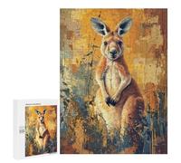 Rompecabezas 500 PCS para Adultos Kangaroo Painting Rompecabezas para Adultos Juegos Familiares Carrera De Velocidad Manual Regalos para Amigos Y Familiares 500 PCS