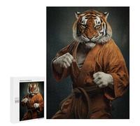 Rompecabezas 500 PCS para Adultos Karate Tiger Rompecabezas para Adultos Juguete Decoración De Pared Decoración Perfecta Regalos para Reducir El Estrés 500 PCS