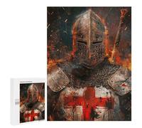 Rompecabezas 500 PCS para Adultos Knights of The Holy Order Rompecabezas para Adultos Juegos Divertidos Vacaciones En Casa Matar El Tiempo para Cumpleaños, Navidad 500 PCS