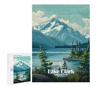 Rompecabezas 500 PCS para Adultos Lake Clark National Park, Alaska Rompecabezas para Adultos Juguete Decoración De Pared Decoración del Hogar para Cumpleaños, Navidad 500 PCS