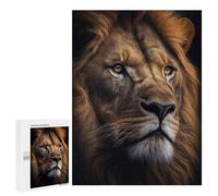 Rompecabezas 500 PCS para Adultos Lion Face Animal Rompecabezas para Adultos Juguete Decoración De Pared Decoración del Hogar para Cumpleaños, Navidad 500 PCS