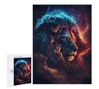 Rompecabezas 500 PCS para Adultos Lion in Cosmic Clouds -1 Rompecabezas para Adultos Juguetes De Bricolaje Pero Divertidos Y Humorísticos para Cumpleaños, Navidad 500 PCS