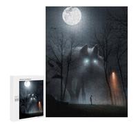 Rompecabezas 500 PCS para Adultos Nightmare Wolf Encounter Rompecabezas para Adultos Juegos Familiares Carrera De Velocidad Manual Regalos para Amigos Y Familiares 500 PCS