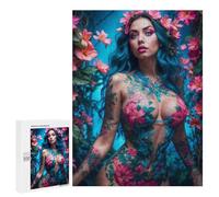 Rompecabezas 500 PCS para Adultos Nude Flower Fashion Girl Rompecabezas para Adultos Juegos Familiares Carrera De Velocidad Manual Regalos para Amigos Y Familiares 500 PCS