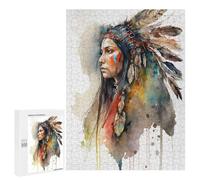 Rompecabezas 500 PCS para Adultos Oil Painting Boho Style Rompecabezas para Adultos Juguete Decoración De Pared Decoración del Hogar para Cumpleaños, Navidad 500 PCS