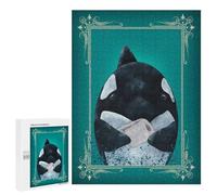 Rompecabezas 500 PCS para Adultos Orca Butt Napkin Rompecabezas para Adultos Juguete Decoración De Pared Decoración del Hogar para Cumpleaños, Navidad 500 PCS