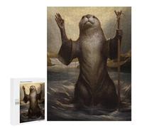 Rompecabezas 500 PCS para Adultos Otter Moses Rompecabezas para Adolescentes Juguete Decoración De Pared Decoración Desafiante De Completar 500 PCS