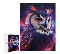 Rompecabezas 500 PCS para Adultos Owl Neon Rompecabezas para Adultos Juegos Divertidos Vacaciones En Casa Matar El Tiempo para Cumpleaños, Navidad 500 PCS