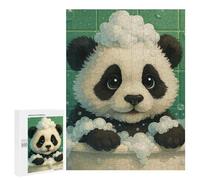 Rompecabezas 500 PCS para Adultos Panda Bath Time Rompecabezas Juguetes Antiestrés para La Diversión Familiar Oferta como Regalos para Toda La Familia 500 PCS