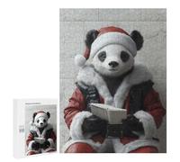 Rompecabezas 500 PCS para Adultos Panda Santa Claus Rompecabezas para Adultos Juegos Divertidos Vacaciones En Casa Matar El Tiempo para Cumpleaños, Navidad 500 PCS