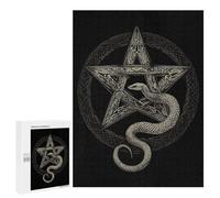 Rompecabezas 500 PCS para Adultos Pentagram Snake Rompecabezas para Adultos Juegos Relajantes Corte De Precisión Oferta como Regalo para Toda La Familia 500 PCS