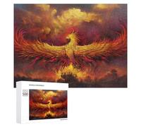 Rompecabezas 500 PCS para Adultos Phoenix Rising Mythical Artwork -2 Rompecabezas para Adultos Juegos Relajantes Decoración Perfecta como Regalo para Toda La Familia 500 PCS