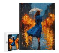 Rompecabezas 500 PCS para Adultos Rain and Amber - Walking Through The Memory Lights Rompecabezas Juego Familiar Difícil Oferta Difícil como Regalo para Toda La Familia 500 PCS